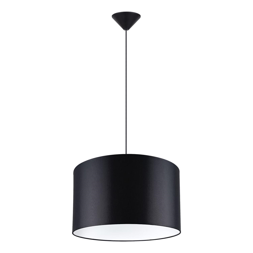Lestenec na vrvici NOVA 1xE27/15W/230V pr. 40 cm črna