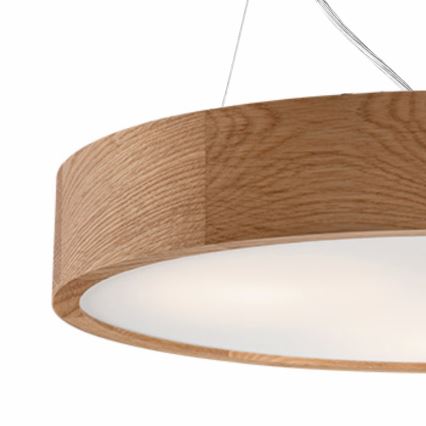 Lestenec na vrvici OAK 2xE27/60W/230V hrast ø 37 cm