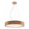 Lestenec na vrvici OAK 3xE27/60W/230V hrast ø 47,5 cm