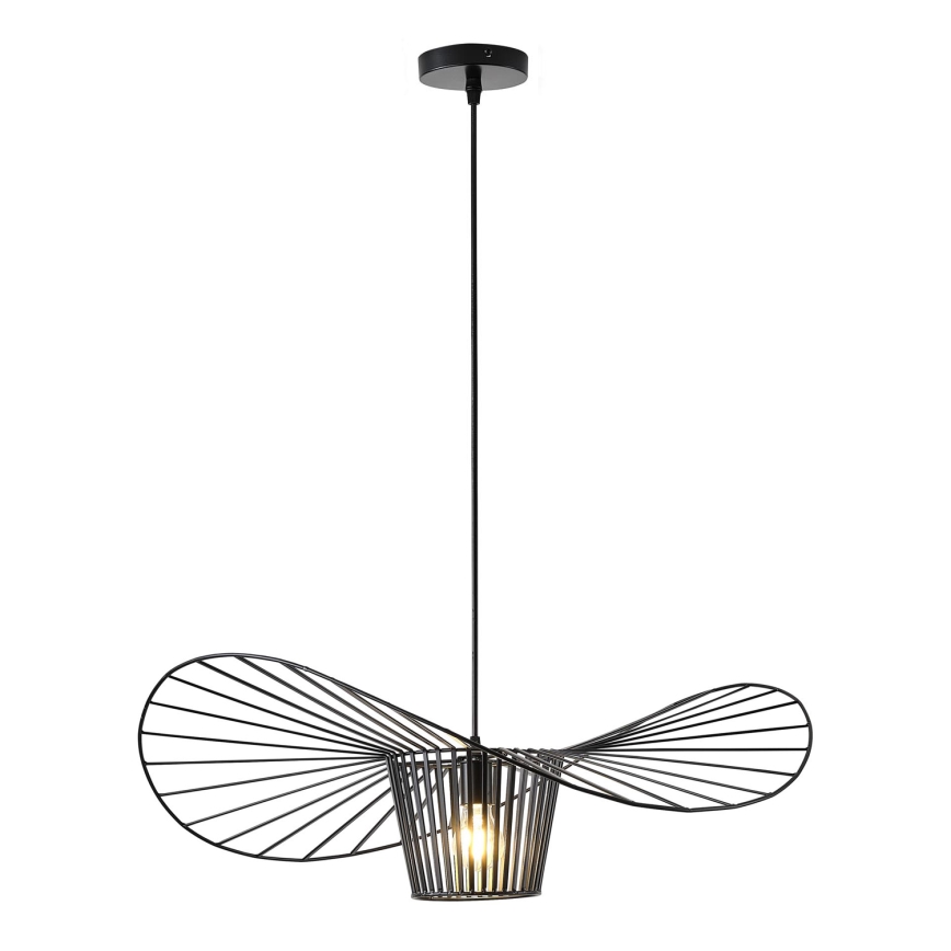 Lestenec na vrvici OGGI 1xE27/40W/230V pr. 60 cm črna