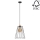 Lestenec na vrvici ORAZIO 1xE27/60W/230V hrast - FSC certifikat