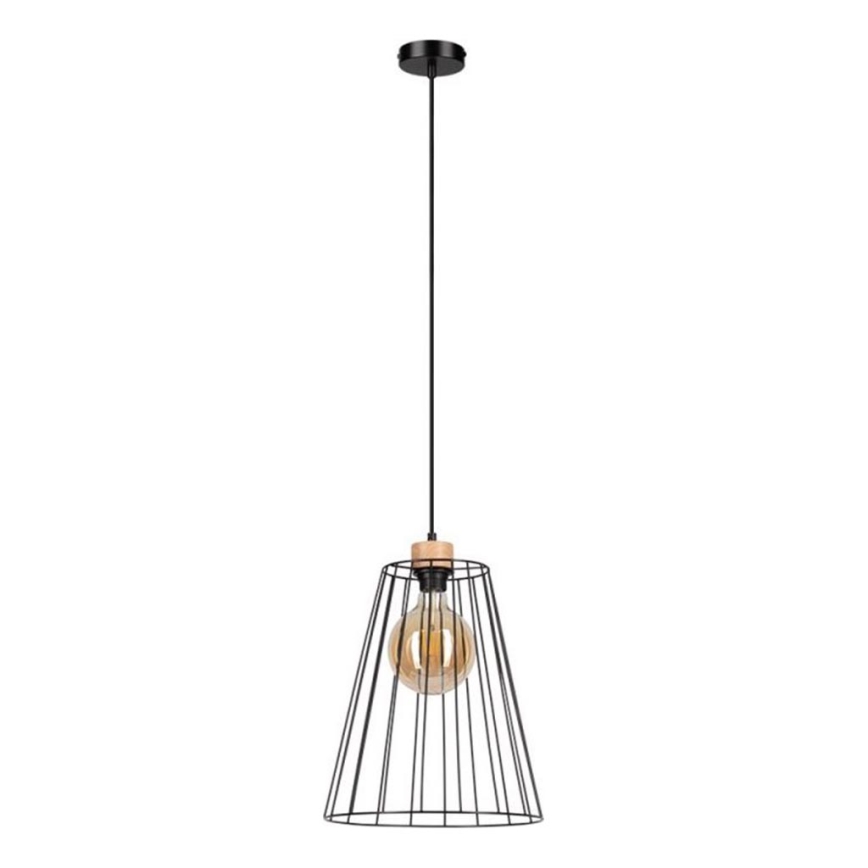 Lestenec na vrvici ORAZIO 1xE27/60W/230V hrast