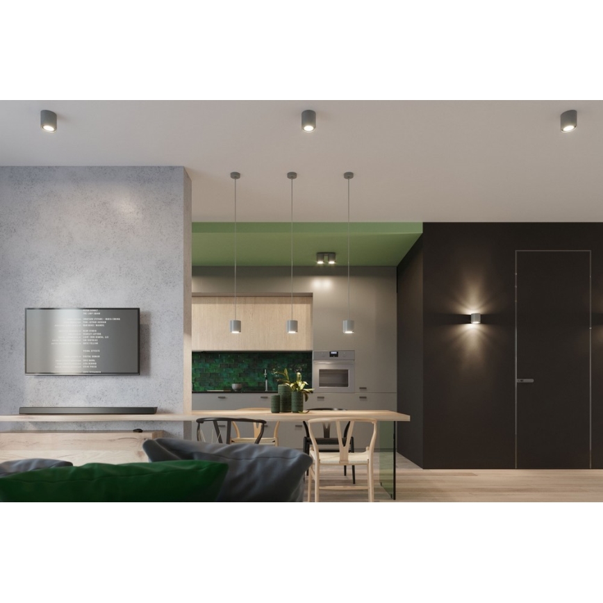 Lestenec na vrvici ORBIS 1 1xGU10/40W/230V siv