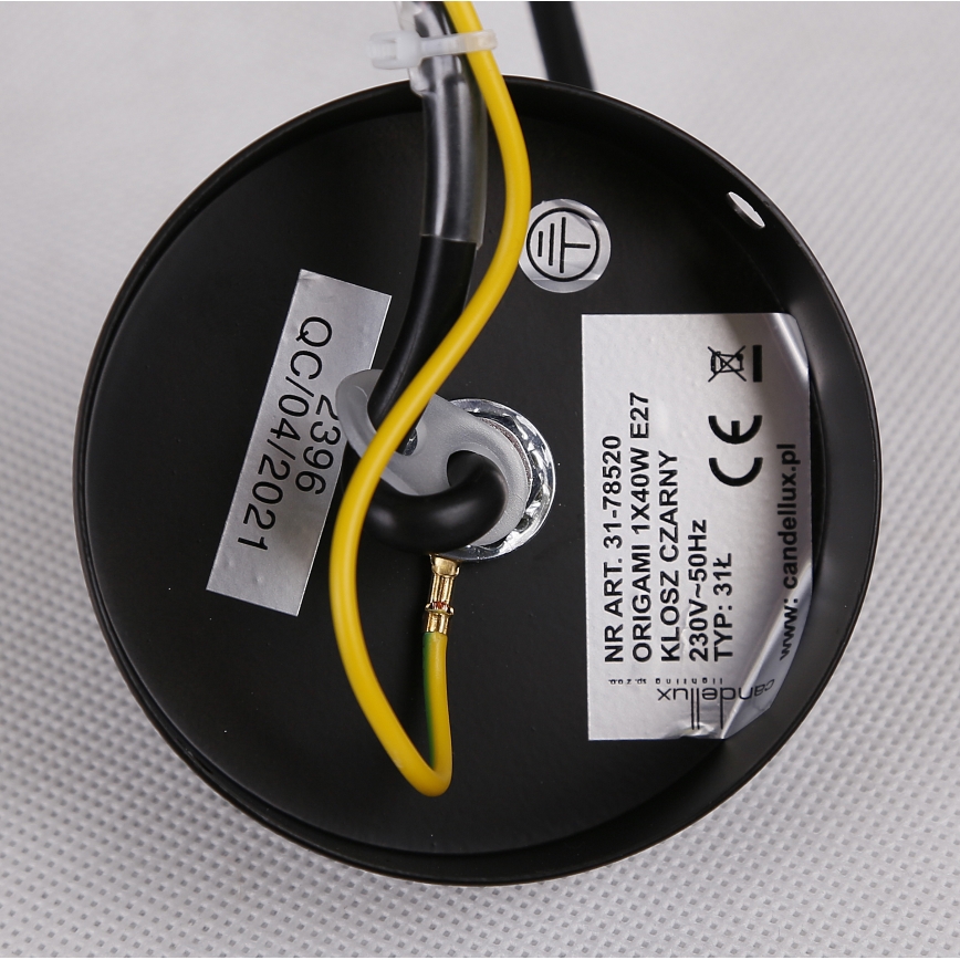 Lestenec na vrvici ORIGAMI 1xE27/40W/230V
