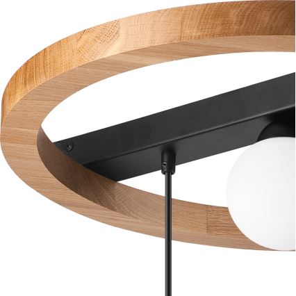 Lestenec na vrvici OTIS 2xG9/5W/230V + 2xE27/15W/230V hrast