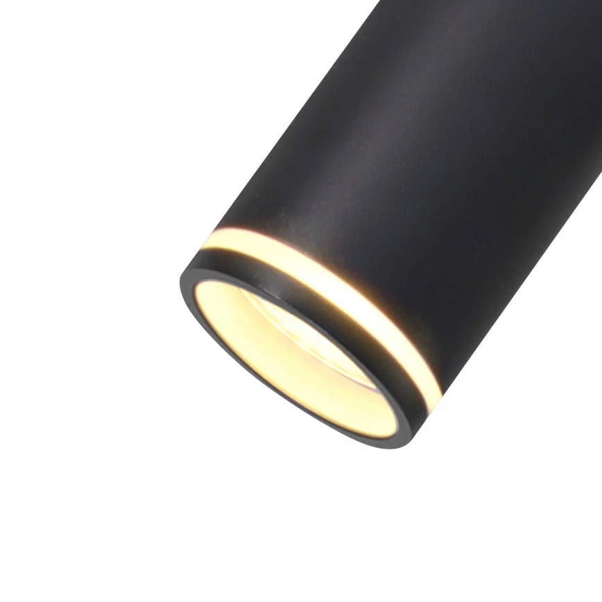 Lestenec na vrvici PARIZ 6xGU10/12W/230V črna