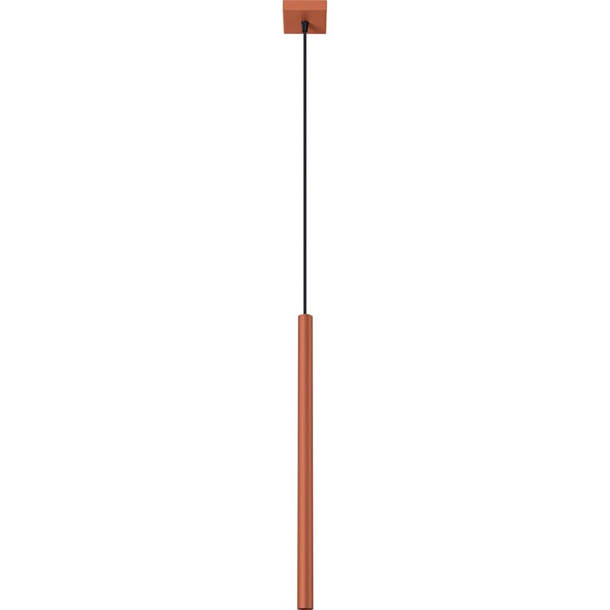 Lestenec na vrvici PASTELO 1xG9/8W/230V rdeča