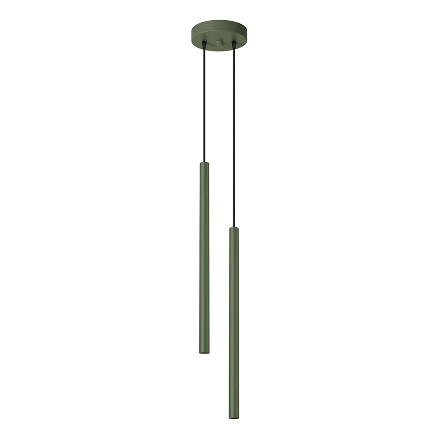 Lestenec na vrvici PASTELO 2xG9/8W/230V zelena