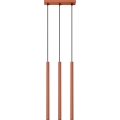 Lestenec na vrvici PASTELO 3xG9/8W/230V rdeča
