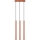 Lestenec na vrvici PASTELO 3xG9/8W/230V rdeča