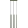 Lestenec na vrvici PASTELO 3xG9/8W/230V zelena