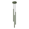 Lestenec na vrvici PASTELO 3xG9/8W/230V zelena