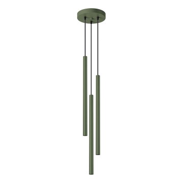 Lestenec na vrvici PASTELO 3xG9/8W/230V zelena