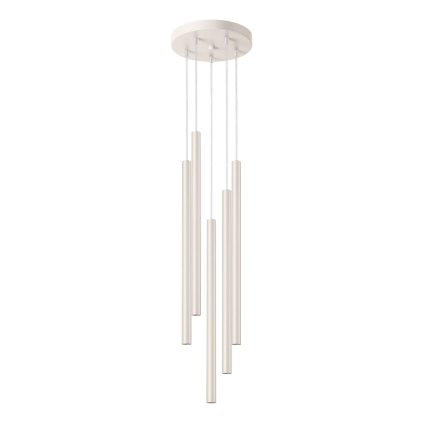 Lestenec na vrvici PASTELO 5xG9/8W/230V krem barva