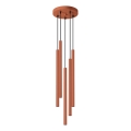 Lestenec na vrvici PASTELO 5xG9/8W/230V rdeča