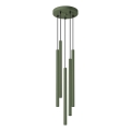 Lestenec na vrvici PASTELO 5xG9/8W/230V zelena