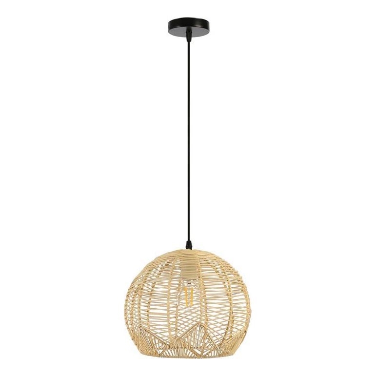 Lestenec na vrvici PELO 1xE27/40W/230V pr. 30 cm ratan
