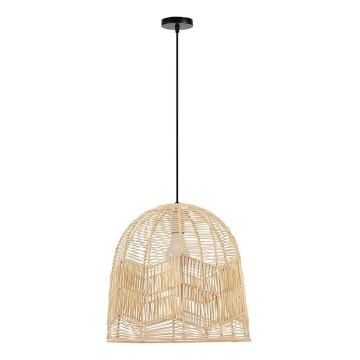 Lestenec na vrvici PELO 1xE27/40W/230V pr. 50 cm ratan