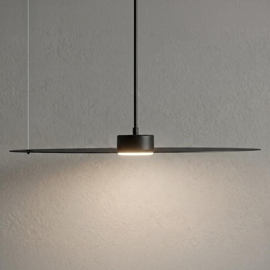 Lestenec na vrvici PIATTO 1xGX53/15W/230V, premer 55 cm, črn