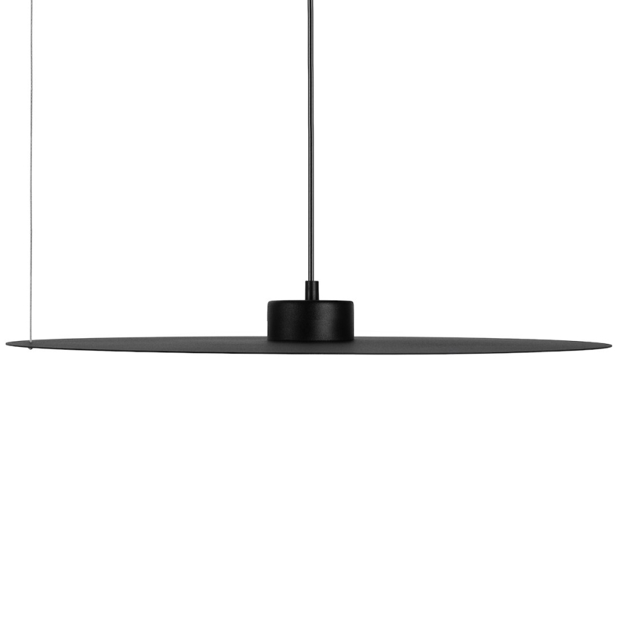 Lestenec na vrvici PIATTO 1xGX53/15W/230V, premer 55 cm, črn