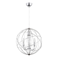 Lestenec na vrvici PIKO 3xE14/10W/230V sijajni krom