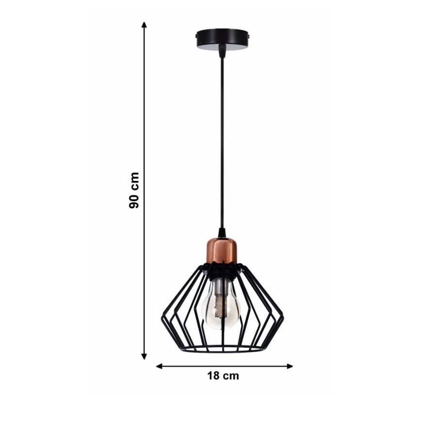 Lestenec na vrvici PORTO 1xE27/40W/230V