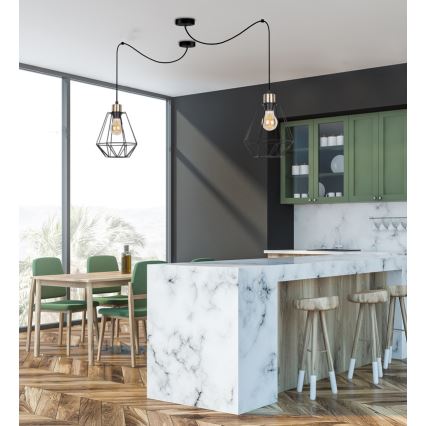 Lestenec na vrvici PRIMO 1xE27/60W/230V spider