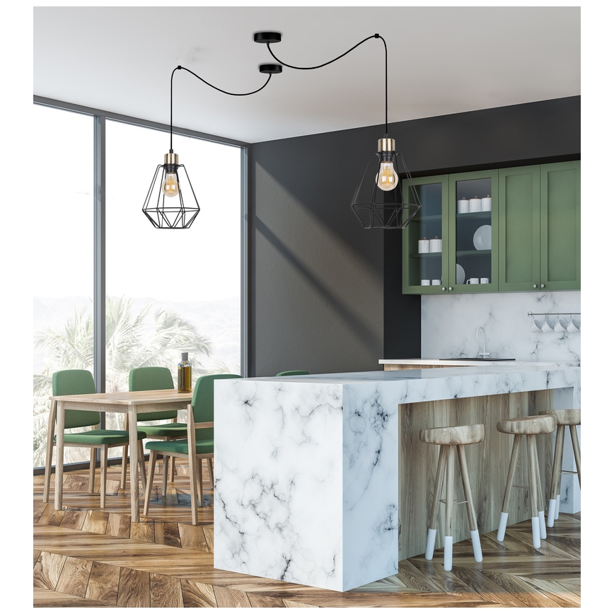 Lestenec na vrvici PRIMO 1xE27/60W/230V spider