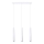 Lestenec na vrvici PRYSM 3xG9/8W/230V bela