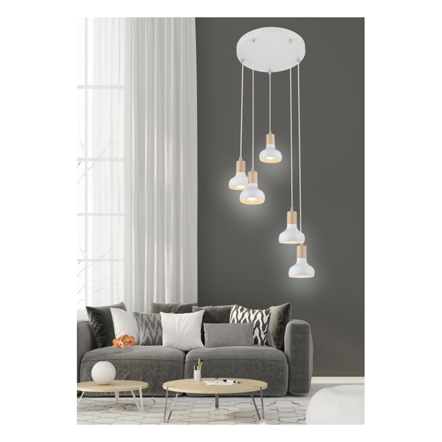 Lestenec na vrvici PUERTO 5xE14/40W/230V