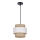 Lestenec na vrvici RATTAN 1xE27/40W/230V bela/rjava