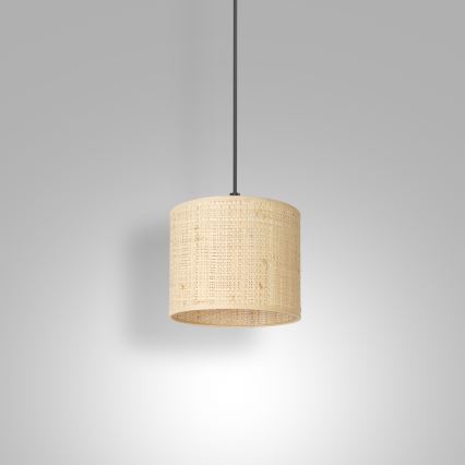 Lestenec na vrvici RATTAN 1xE27/60W/230V pr. 18 cm ratan