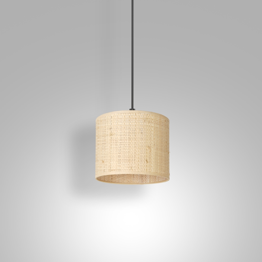 Lestenec na vrvici RATTAN 1xE27/60W/230V pr. 18 cm ratan