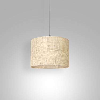 Lestenec na vrvici RATTAN 1xE27/60W/230V pr. 25 cm ratan