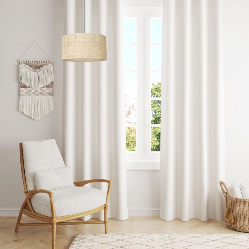 Lestenec na vrvici RATTAN 1xE27/60W/230V pr. 40 cm ratan
