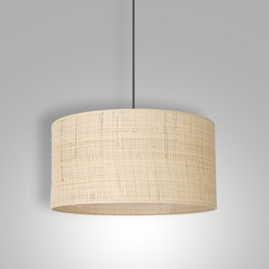 Lestenec na vrvici RATTAN 1xE27/60W/230V pr. 40 cm ratan