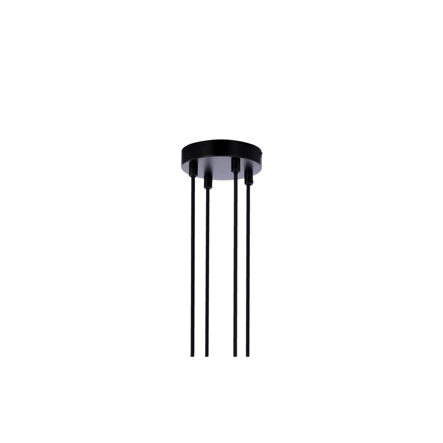 Lestenec na vrvici RENO 4xE27/40W/230V črna/rjava