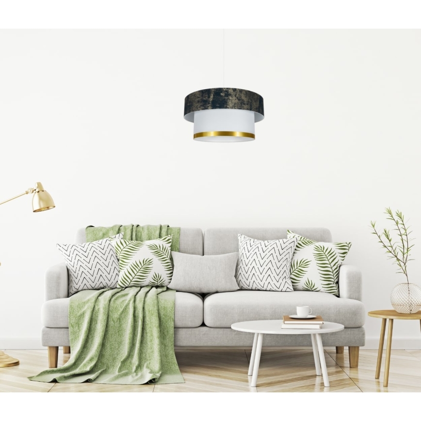 Lestenec na vrvici RESSA 1xE27/60W/230V zelen
