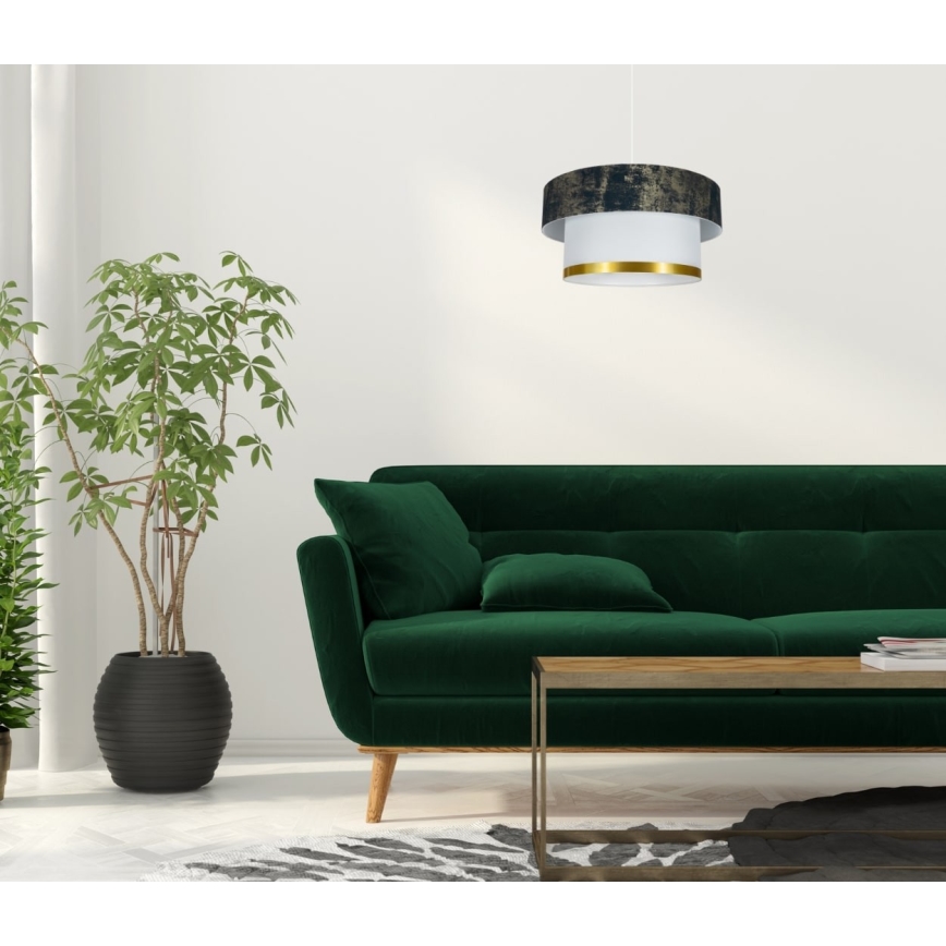 Lestenec na vrvici RESSA 1xE27/60W/230V zelen