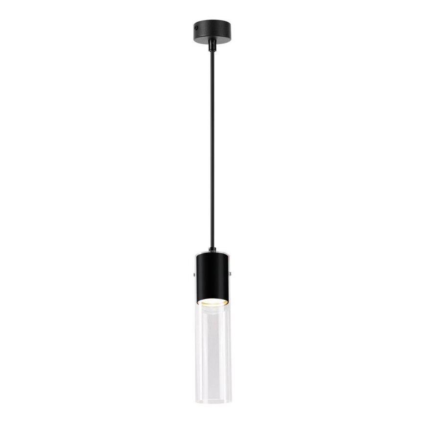 Lestenec na vrvici RICKY 1xGU10/10W/230V črna