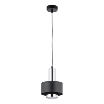 Lestenec na vrvici RIF LUX 1xGX53/12W/230V pr. 15 cm črna/sijajni krom