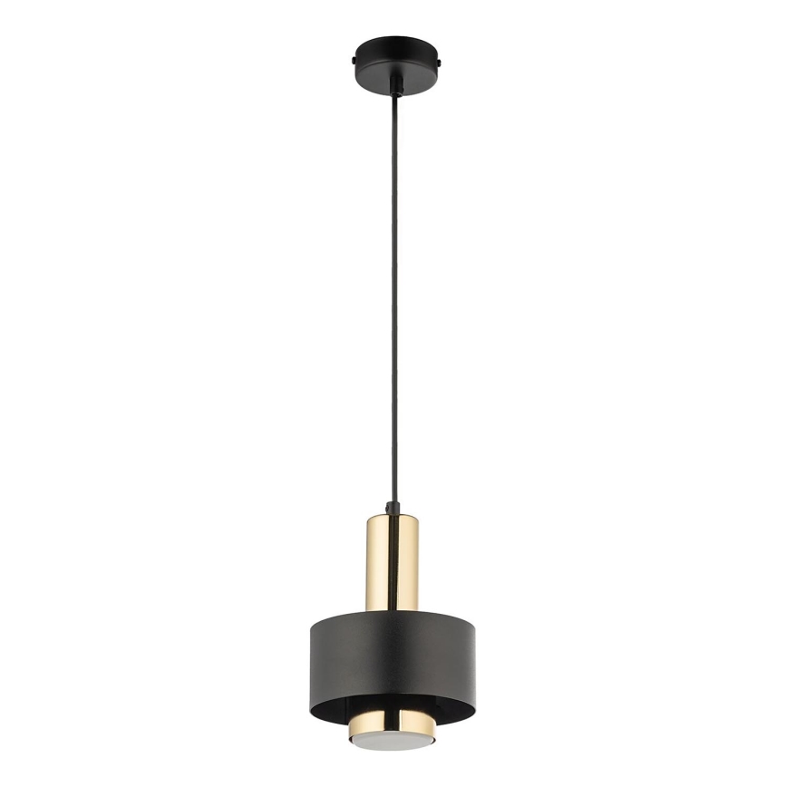 Lestenec na vrvici RIF LUX 1xGX53/12W/230V pr. 15 cm črna/zlata