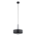 Lestenec na vrvici RIF LUX 1xGX53/12W/230V pr. 25 cm črna/sijajni krom