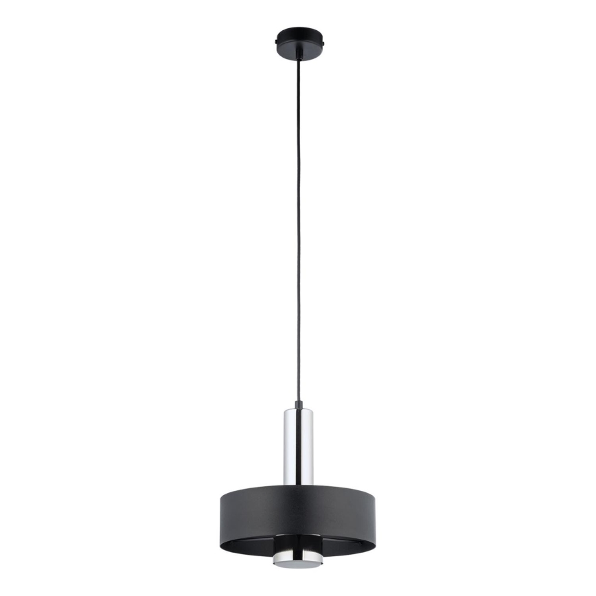 Lestenec na vrvici RIF LUX 1xGX53/12W/230V pr. 25 cm črna/sijajni krom