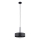 Lestenec na vrvici RIF LUX 1xGX53/12W/230V pr. 25 cm črna/sijajni krom