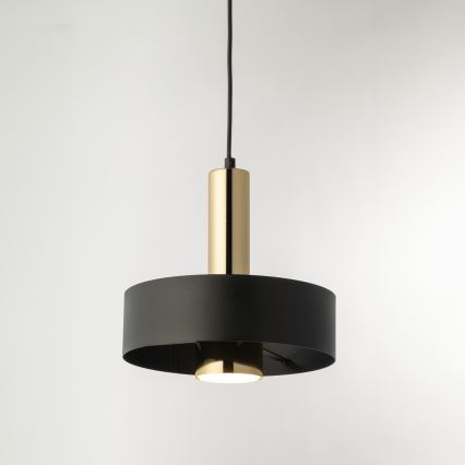 Lestenec na vrvici RIF LUX 1xGX53/12W/230V pr. 25 cm črna/zlata