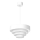 Lestenec na vrvici RINGS 1xE27/15W/230V bela