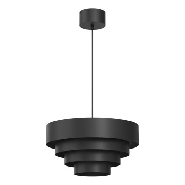 Lestenec na vrvici RINGS 1xE27/15W/230V črna