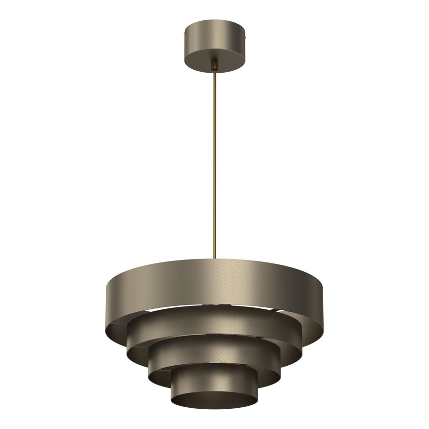 Lestenec na vrvici RINGS 1xE27/15W/230V medenina
