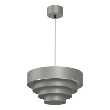 Lestenec na vrvici RINGS 1xE27/15W/230V siva